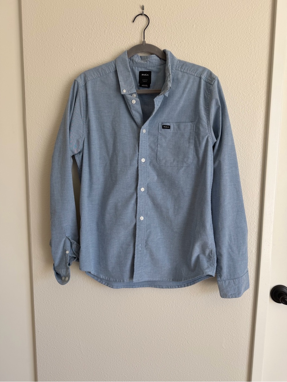 RVCA Light Blue Oxford Button-Down Shirt